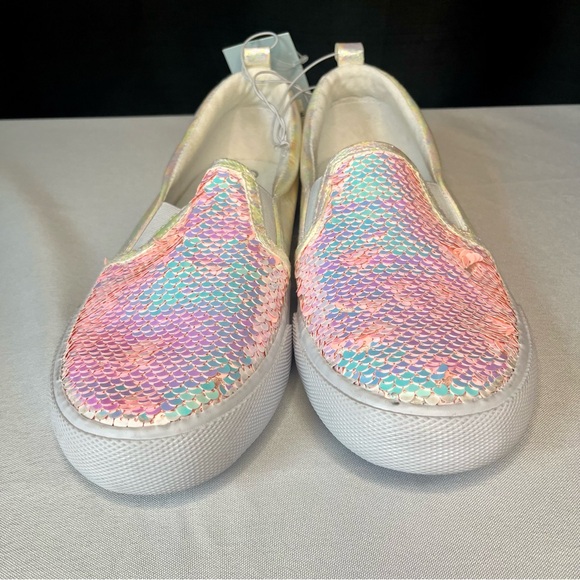 Girl's Colorful Sequin Slip-On Sneakers - Picture 2 of 8